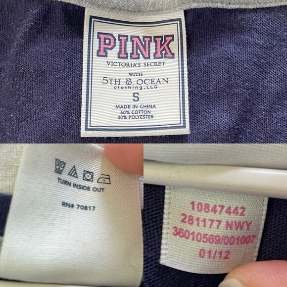 PINK Victoria's Secret MLB T Shirt | NY Yankees Short Sleeves - Picture 8 of 9